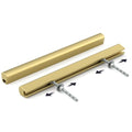 Goldenwarm 10 Pack Adjustable Drawer Pulls Gold Cabinet Handles for Kitchen Hardware 2" to 8"(51-224 mm) Hole Distance - color: Matte Gold, size: 2 in to 8-13/16 in (51-224mm)