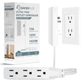 SakerPlus Outlet Concealer Power Strip Baby Proof, 5ft Ultra Flat Plug Cord - style: 5ft (AC ports)