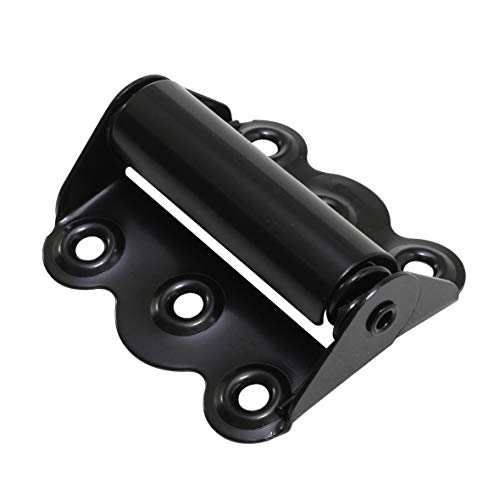 Litepak Screen Door Hinge Professional Grade Hardware Self-Closing Easy Install (4 Pack, Black) - color: Black, size: 4 Pack
