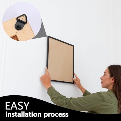 251 Pcs Picture Hanging Kit Black Heavy Duty Picture Hangers Hardware - color: Black