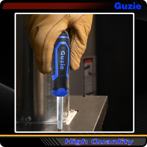 Guzie 12-in-1 Screwdriver/Nut Driver Set, 12 Bits/3 Nut Drivers