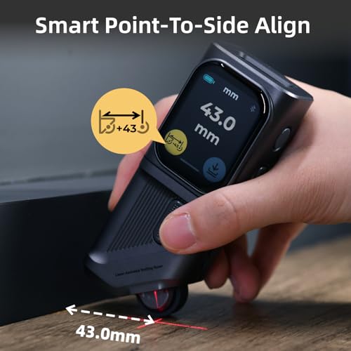 HOZO M-Cube Laser Measuring Tool Adaptor 05 Scale Roller,Electronic Digital Tape Measure with Laser,Infinite Customized Scales and ±1/32 inch Accuracy,93 Built-in US Imperial, Metric Scales - style: 05 Laser Scale Roller Adaptor