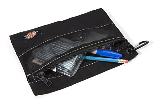 Dickies Set of 3 Small Canvas Utility Pouches, Zippered, for Organizing Small Tools and Fasteners, Black - color: Black