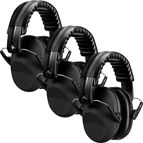 Konohan 3 Pack Noise Reduction Headphones for Kids Ear Protection Earmuffs Headphones for Autism Toddler Kids Ear Muffs 27db - color: Black