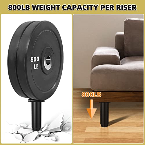 2pcs5"-9" Metal Adjustable Furniture Legs,Adjustable Height Replacement Leg - color: 2pcs 5"-9"