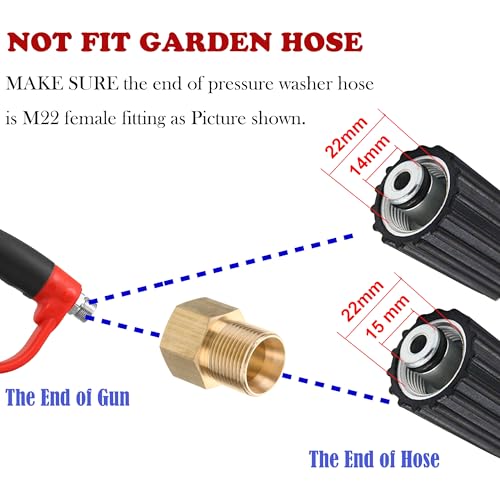 Tool Daily Pressure Washer Gun with Replacement Wand Extension, 64 Inch - size: 64inch