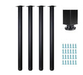 32 Inch Metal Table Legs,Heavy Duty Desk Legs,Black Set of 4. - size: 32"