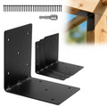 4 Pcs 6"x6"x5" Heavy Duty L Shaped Corner Brackets, 3MM Thick - size: 6×6×5×3