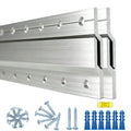 Z-Hanger Picture Hanging Kit 12 Inch - 2 Pairs - Z Bar Clips for Mirror Wall Frame Mounting Hardware,French Cleat Hangers 60 Lbs,Z Bracket Alloy Picture Hangers Kit for Headboard Cabinet,Art - size: 12 Inch 2 Pairs