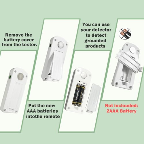 Grounding Tester with Grounding Wire (White) - color: White
