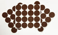48 Pcs Self Adhesive 1" Round Felt Furniture Pads (Brown, 1") - color: Brown