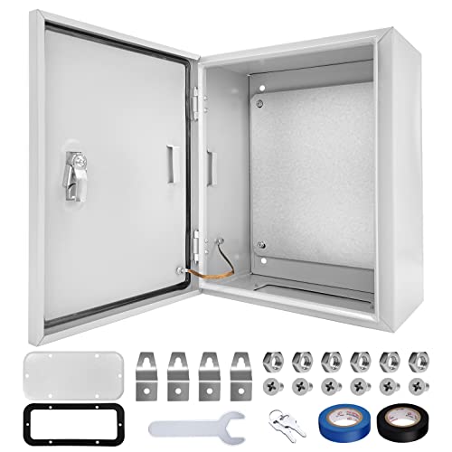 Outdoor Electrical Box 12x10x6 NEMA4X IP66 Waterproof Junction Box - size: 12 x 10 x 6''