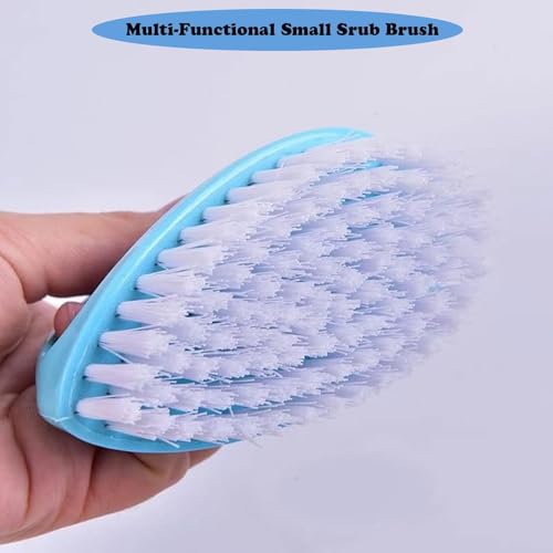 Scrubbing Brushes for Cleaning Small Scrub Brush with Nylon Stiff Bristles - color: Green+blue