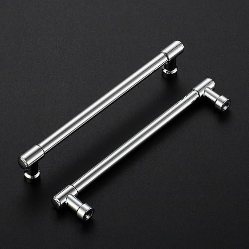 Ravinte Polished Chrome Kitchen Pulls Cabinet Handles 6-1/4 Inch 5 Pack - color: Polished Chrome, size: 6-1/4 Inches Hole Center
