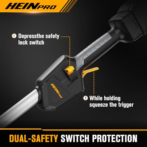HEINPRO Cordless Weed Wacker Compatible with DeWalt 20V MAX Battery - size: 16-INCH