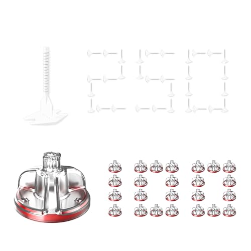 Goldblatt Tile Leveling System with 250 1/16" Spacers & 100 Reusable Caps
