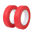 2 Pack Red Painters Tape 1 inch Wide Red Masking Tape Paint Tape Paper Tape 1 inch x 55 Yards x 2 Rolls (110 Yards in Total) - color: Red, size: 1 Inch (2-Pack)