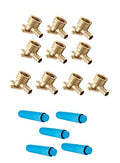 15-Pack Combo EFIELD Crimp Pex 1/2" x 1/2" Female NPT Drop-Ear Elbow(10PCS) - size: Pack of 15 with Test Plug