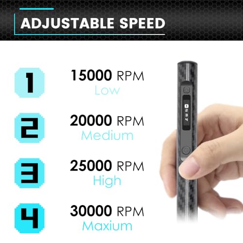 ARROWSPACE Engraving Pen, 30000RPM, Engraver Tool with 39 Bits,OLED Display