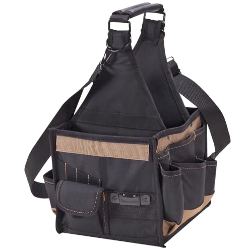 Custom Leathercraft 1526 25 Pocket Electrical and Maintenance Tool Carrier - style: 8-inch Toolbox