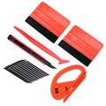 Gomake Vinyl Wrap Tool Kit Car Window Tint Installation Tools Wrapping Kit | Vinyl Wrap Squeegee Tool, 9mm Utility Knife, Film Cutter and Vinyl Tucking Tool Window Tint Kit for Car Wrapping - color: Red