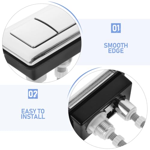 WOFASHPURE Toilet Flush Button Replacement, Dual Push Button Toilet Tank