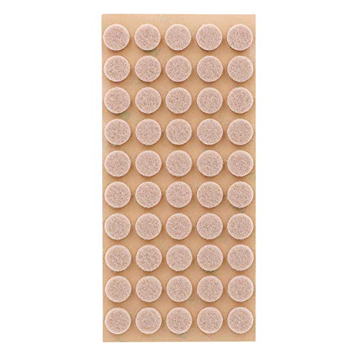 Furniture Felt Pads 3/8" (10mm) Diameter Round 3M Self Adhesive Protects Kitchen Cabinets, Drawers, Desks and Furniture Against Bumps and Scratches 100 Pack - Linen (Light Beige) - color: Linen 100 Pack