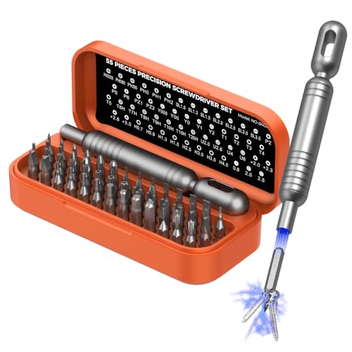 Precision Screwdriver Set, 55 in 1 Mini Screwdriver Set Tool - color: Orange, size: 55
