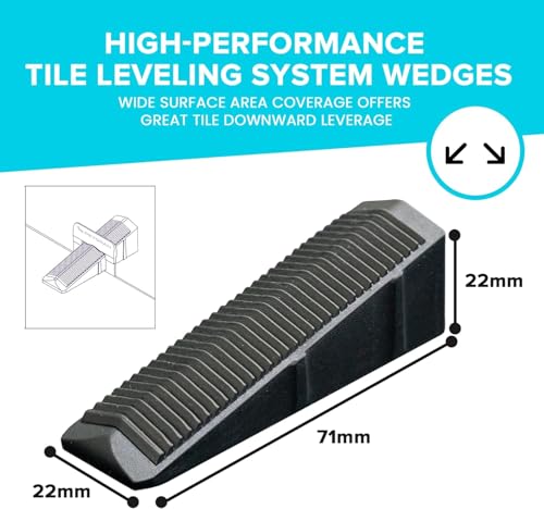 Peygran Compact Tile Leveling Wedges – (200 Pack) Heavy-Duty, High-Performance Lippage-Free Tile and Stone Installation Tool, Leveling System Wedges for PROS and DIY Home Improvement (Pack of 200)