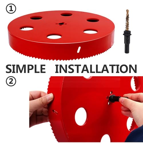 260mm / 10-1/4 inch HSS Bi-Metal Hole Saw Hole Drilling Cutter for Wood - size: 260mm / 10-1/4 inch