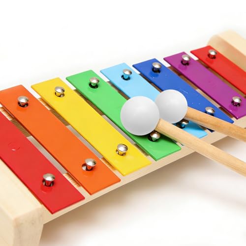 Luomorgo Steel Tongue Drum Mallets, White, 1 Pair Percussion Mallet - color: White