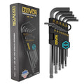 LEXIVON Allen Wrench Set, 13-Piece Premium SAE Hex Keys, L-Shaped Long Arm Ball End Design, Industrial-Grade S2 Alloy Steel (LX-130H-IN) - size: 13-Piece SAE Hex