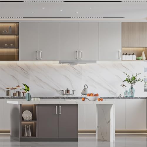 Asidrama 10 Pack 3.75 Inch(96mm) Brushed Satin Nickel Kitchen Cabinet Handles, Cabinet Pulls Kitchen Cabinet Hardware for Cupboard Drawer Pulls - color: Brushed Satin Nickel, size: 3.75" Hole Center, style: 10 Pack