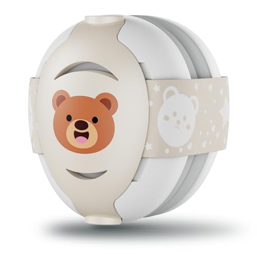 Floriogra Baby Headphones for Noise, Baby Ear Protection for Babies and Toddlers 0-36 Months - Adjustable Babies Noise Cancelling Headphones -Infant Ear Protection Earmuffs Against Hearing Damage - color: Beige