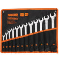 vivicreate 12-Piece Wrench Set, Metric Wrench Set 8mm-24mm, Combination Wrench Sets with Oxford Cloth Storage Bag for Home, Garage, Automotive Repair and Emergency Use - Made in India