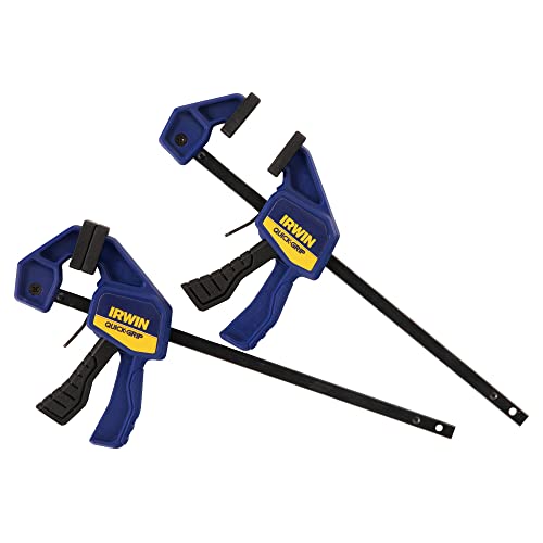 IRWIN QUICK-GRIP Bar Clamps for Woodworking, One-Handed, Micro, 4-1/4", 10 Pack (1964747) - size: 2 count (Pack of 5)