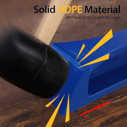 Floor Gap Fixer Tool – Easy Plank Grabber with Mallet & Washable Pads, Quick Flooring Tools for Laminate, Vinyl & Hardwood Repair at Home-Blue - color: Blue