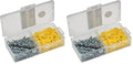 Klein Tools 53729 Conical Anchor Kit, 100 Anchors, 100#2 Phillips, 1/4 Inch Masonry Drill Bit, Drywall and Masonry (Pack of 2) - size: 100 Count (Pack of 2)