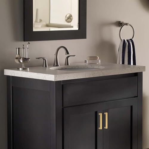 Goldenwarm 5 Pack 5 in Gold Cabinet Handles Square Drawer Pulls - color: Gold, size: 5 Inch Hole Center