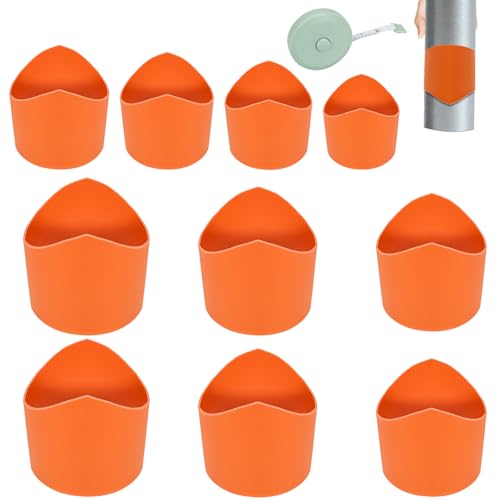 10 Pack Pipe Saddle Template, Precision Pipe Saddle Template Cutting Guide for Accurate Arc Edge Contour, Time-Saving Layout Tool, Welding, Plumbing on ¾ inch to 8 inch (DN20mm-DN200mm) Pipes