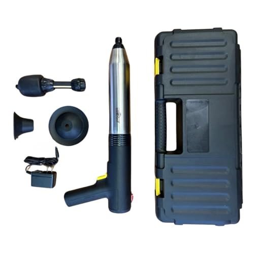 InstaPlunge Pro Electric Plunger System - Unclog and Clear Toilet and Drain Blockage with a Push of a Button, Works in Seconds to Clear Toilets, Shower Drains, Bathroom/Kitchen Sink (Blue/Grey)