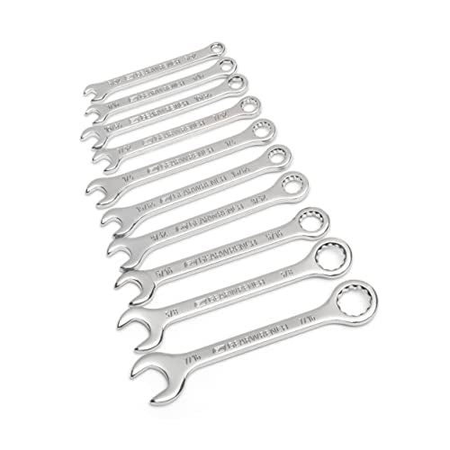 GEARWRENCH 10 Piece SAE Midget Combination Wrench Set - 86560
