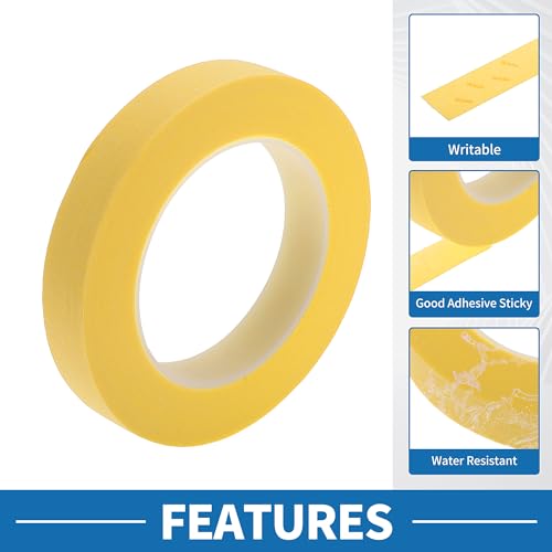 Painters Tape Easy Removal 0.8 Inches x 52.5 Yards Masking Master Tape Yellow - color: Yellow, size: 0.8 Inches x 52.5 Yards