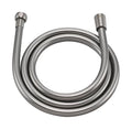 59 Inches PVC Showerhead Hoses Extra Long Brushed Nickel - color: Brushed Nickel, size: 59 In