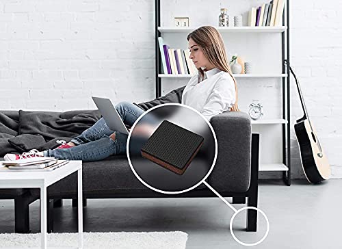 GorillaPads Non Slip Furniture Pads/Floor Gripping Pads (Set of 16 Grips) 2 Inch Square Floor Protectors for Under Furniture, Black, CB142-16 - size: 2" Square 16 Pack