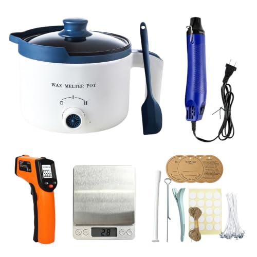 Ksedcon Electric Wax Melting Pot with Spout for Candle Making 50 fl oz - size: wax melting pot 8pcs
