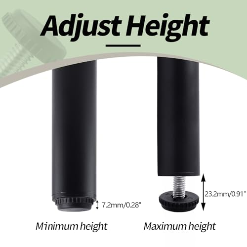 Litoexpe 32 Pcs 1/4"-20 Stainless Steel Screw Furniture Leveling Feet - size: 1/4"-20