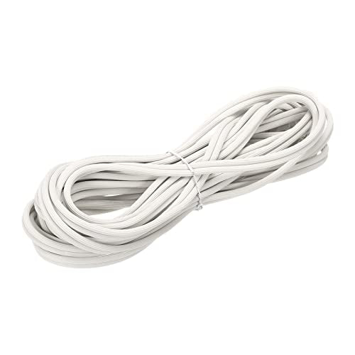 uxcell Screen Spline, 15M/49.21Ft Silicone Sealing Strip Window Screen Retainer, 5mm OD White - size: 5mm x 15M