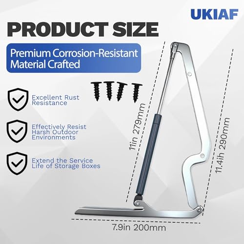 1 Pack Keter Deck Box Replacement Hinges for Keter Outdoor Storage Box Including Screws - size: 1 Pack