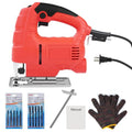 Jadeshay Electric Jig Saw, 800W 6-Speed Adjustable Woodworking Tool with Tilt & Precision Cutting